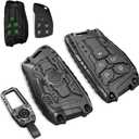 For GMC Heavy Key Fob Cover for 2022-2025 2026 Chevy Silverado 1500 GMC Sierra 1500, Metal Key Case for Chevrolet Tahoe 2024 2025 2026 Silverado Sierra 2500HD 3500HD Key Protector 5 Buttons