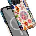 Case for iPhone 15 Pro,[Compatible with Magsafe] European Summer Collage Phone Case for Girl Women Boy Men,Scratch-Resistant Shockproof Case for iPhone 15 Pro