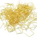 PATIKIL Chandelier Connector Pins, 220 Pack 14mm/0.6" Length Chandelier Lamp Hanger Pin for Fastening Crystals Prisms Beads Ball Parts, Golden