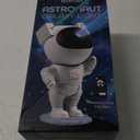 Star Projector Galaxy Night Light - Astronaut Space Projector, Starry Nebula Ceiling LED Lamp with Timer and Remote, Kids Room Decor Aesthetic, for Christmas & Birthdays (White)