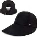 Ponyflo Sunblocker Wide Brim Hat Oprah Daily (One Size, Black)