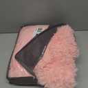 RYNGHIPY Pink Fluffy Velvet Bedding Set 3Pcs Ultra Soft Long Hair Plush Shaggy Duvet Cover with Pillowcases Queen Size Girls Bedding Sets (Pink, Queen)