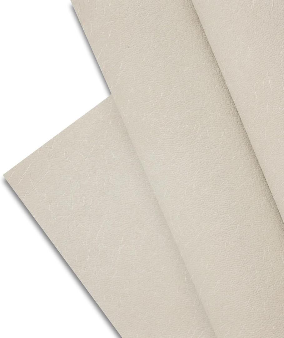 Majestic Giftware PVC Faux Leather Fabric 6 Yard (G15-54X216) | Tan Branch Synthetic Vinyl Faux Leather Sheets by The Yard for DIY Crafts, Upholstery | Waterproof & Easy to Clean