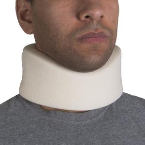 OTC Cervical Collar, Soft Contour Foam, Neck Support Brace, White Narrow 2.5" Depth, Large