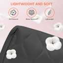 2 x Makeup Bag, Wide-open Cosmetic Bag, Toiletry Bag for Women, Travel Essentials Organizer, Compact Lightweight for Daily Use (Black)