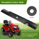 110-6837-03 Mower Blades Fit for Toro TimeCutter 50" Deck SS5000, 115-5059-03 High Lift Blades Compatible with Toro Z5000 SS5060 50" Zero Turn Mower Riding Tractor, Replace 112-9759-03, 3 Pack