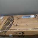 4 Inch Full Bed Frame, Platform Bed Frames with Metal Gaskets, Anti-Slip Mattress Stopper, No Box Spring Needed, Heavy Duty Steel Slat Support, Round Corner Leg, Easy Assembly, Black