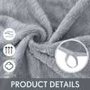 SmoothNovelty 2 Pack Bath Sheets 40 x 80 Inch Jumbo Extra Large Towels Set Oversized Quick Dry Coral Fleece Absorbent and Soft Lightweight Towels for Home Gym Travel Beach Spa Pool Hotel (Light Gray)