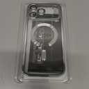 Misea Magnetic for iPhone 17 Pro Max Case Compatible with MagSafe [Never Yellowing] [Military Grade Drop Protection] Full Camera Lens Protector Plating Soft Clear Phone Case for Women, Silver