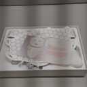 Yahi Red Light Photon Facial & Neck Mask with Remote Control, 7 Custom Modes with Infrared, Portable & Rechargeable with Timer for Home Use, 175 High-Density Light Beads, White