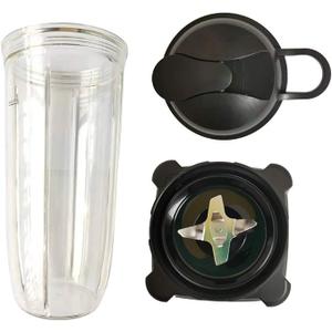 32oz cup with lid and Blade Motor Base Ninja Replacement Parts for Ninja BL700 BL701 1200 NJ600 NJ602 NJ600WN BL701WM