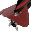 Universal Whale Tail Hydrofoil Stabilizer Fin Kit for Outboard & Stern Drive Motors (40-300 HP) - Enhance Performance & Stability Carbon Design (Carbon Design RED) (1 PACK)