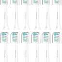 Toothbrush Replacement Heads for Philips Sonicare and More Click-on Handles 12 Pack White