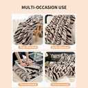 Fleece Bed Blankets Throw Size - Soft Lightweight Plush Fuzzy Cozy Luxury Blanket Microfiber Throw for Couch Bed,All-Season Breathable,40x60 Inches (Zebra Pattern)