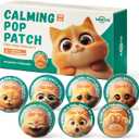 Calming Pop Patch for Cat Travel – Pheromone Diffuser for Cats Reduces Anxiety & Stress-Related Behaviors in Cats & Kittens, Long-Lasting, No Electricity Needed, More Convenient Than Sprays