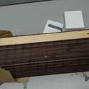 Cordless Bamboo Roman Shades w/Valance, 29" W × 64" H, BDP-Espresso