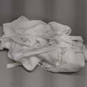 H.VERSAILTEX Pure White Curtains Thermal Insulated Tie Up Window Shade Light Reducing Curtains for Kitchen, Rod Pocket 2 Panels  42" Wide by 63" Long