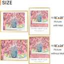 Upsimples 18x24 Picture Frame, Display Pictures 16x20 with Mat or 18 x 24 Without, Wall Hanging Poster Frames, Gold, 1 Pack