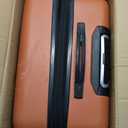 Wrangler Smart Luggage Cup Holder and USB Port, Burnt Orange, 3 Piece Set