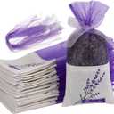Garneck 30pcs Sachet Bags Empty Lavender Sachet Bags Empty Purple Sacks with Drawstring Lavender Accessory Air for Wedding Party Decoration Ornament (Light Purple) Sachets