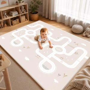 Baby Play Mat, 79x55 Extra Large, Soft Cushioning, Safety Tested Floor Mat