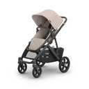 UPPAbaby Vista V3 Convertible Single-to-Double Stroller for Baby & Toddler, 30+ Configurations, Car Seat Compatible, All-Wheel Suspension, XL Basket Ada (Sandstone Mlange/Carbon Frame)