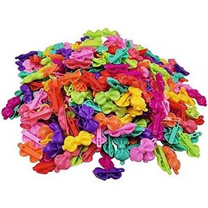 FZBNSRKO 100pcs Color Mini hair Clips,Children's Hairpin for Little Girls(bow tie style)