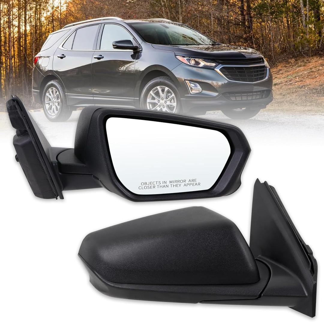 Right Passenger Side Mirror Compatible With 2018 2019 2020 2021 2022 2023 2024 Chevy Equinox With Manual Folding Power Glass Heated Matte Black Replace#84225383(5Pins) Right Passenger Side Mirror Compatible With 2018 2019 2020 2021 2022 2023 2024 Chevy Equinox With Manual Folding Power Glass Heated Matte Black Replace#84225383(5Pins)