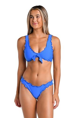 Hobie Women's Ruffle Bralette Bikini Swimsuit Top S