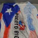 Men's Puerto Rico Flag Long Sleeve T-Shirt 3D Printed Boricua Vintage Crew Neck Puertorrican Shirt for Women XL
