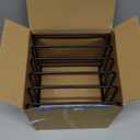 Kitchen Cabinet Organizer, Steel Cookware Holder, Divided Holder with 5 Slots for Skillets Baking Tray and Chopping Board Rack - Baking Pan Holder Storage (1 PC)