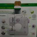 Sewing Machine for Beginners with 50 Pcs Fabric and 32 Pcs Sewing Threads Kit, Small Portable Mini Sewing Machine 12 Built-in Stitches 2 Speed with Foot Pedal