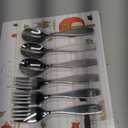 Exzact Children Flatware 6pcs - 3 x Forks, 3 x Spoons - Toddler Utensil Kids Silverware Cutlery Stainless Steel - Dishwasher Safe
