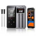 Newise Wireless Bluetooth Meat Thermometer - 2 Probes & App Control, Smart Digital Food Thermometer for Cooking, Oven, Smoker, BBQ, Grill Tools for Men Him Dad