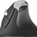 Nulea M510 Vertical Mouse Wireless, Ergonomic Mouse for Comfy Tracking, 3 Adjustable DPI (800-1200-1600), 2.4G Wireless Vertical Mouse with 6 Buttons, Compatible with Windows, Mac OS, Laptop, PC, Grey