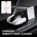 Starrybot Cordless Robotic Pool Cleaner, Portable Swimming Robotic Pool Vacuum Self-Parking Technology,150Mins Runtime,Pool up to 900 Sq.Ft, Ideal for Above-Ground Pools(PC01B05)