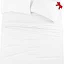 Utopia Bedding California King Sheet Set  4 Piece Bed Sheets for Cal King Size Bed, Soft and Breathable Microfiber, Includes 1 Fitted Sheet, 1 Flat Sheet and 2 Pillowcases (White)