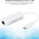 Micro USB 2.0 to Ethernet 10 m RJ45 Network LAN Adapter Card for Zero 1.3/W Motherboard, Tablet