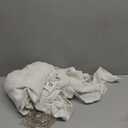 Cream Shower Curtain 66 Inches Long Linen Neutral Ivory Shower Curtain for Bathroom Earth Tone Boho Shabby Chic Country Cloth Drapes Basement Bathroom, 72x66 (Natural)