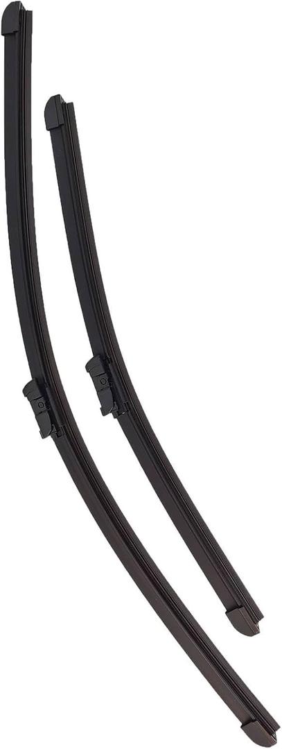 2pcs Windshield Window Wiper Blade Set Assembly Front Left Driver Side Plastic Rubber Metal Graphite Black 17" & 24" for Chevy for Equinox 2010-2016,for GMC for Terrain 2010-2017