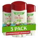 3 x Old Spice Men's Antiperspirant & Deodorant, 24/7 Lasting Freshness, Advanced Sweat & Odor Protection with Skin Conditioners, Invisible Solid, Fiji with Palm Tree Scent, 3.4 oz (Pack of 3)