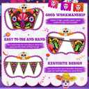 Tudomro 4 Pcs 39.37 ft Mexican Party Banner Fiesta Paper Garland Cinco De Mayo Decoration Triangle Pennant Flag Banner for Mexican Baby Shower Fiesta Birthday Party Decoration