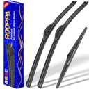 2 wipers Replacement for 2010-2013 Mazda 3, Windshield Wiper Blades Original Equipment Replacement - 24"/19"/14" (Set of 3) U/J HOOK