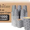 Coffee Cups 12 oz Paper Cups [1000 Count], Disposable Coffee Cups, 12 oz Hot/Cold Cups, Thickened Insulated Cup for Cafes, Office, Party, Home, Travel, and Events