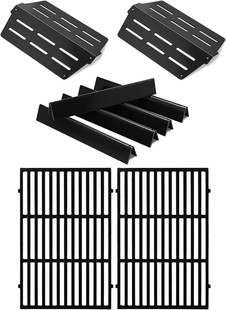 Genesis 300 Parts 7524 Grill Grate 7621 Flavorizer Bars 65505 Heat Deflectors Replacement Parts for Weber Genesis E-310 E-330 S-330 S-310 E-320 S-320 E-315 Gas Grill GS4 Flavor Bars Cooking Grate