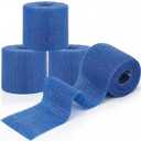 Geiserailie Blue 4 Rolls Fiberglass Casting Tape 2 in 12 Ft Cast Orthopedic Moldable Medical Casting Tape