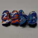 SATINIOR 2 Pairs Winter Kids Snow Mittens Unisex Waterproof Ski Mitten Winter Warm Gloves for Kids (5-10 Years, Blue, Orange)