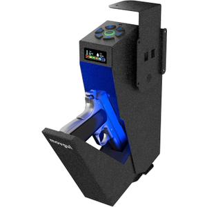 Gun Safe, Biometric Drop Down Bedside Gun Safe Quick Access Handgun Safe Mount Pistol Safe for Desk, Car, Nightstand