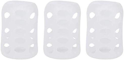 Garosa 3Pcs Silicone Sleeve Glass Milk Bottle Sleeve Silicone Wide Caliber Silicone Thermal Insulation Milk Bottle Cover Baby Supplies