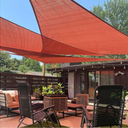 LOVE STORY 16' x 16' x 16' Triangle Sun Shade Sail Canopy Sunshade for Outdoor Patio Garden Backyard, Terra Red
